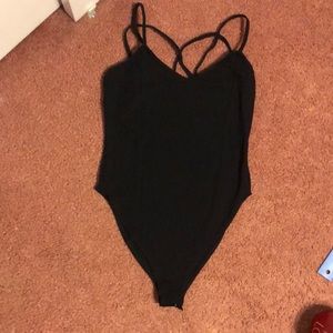 MIND CODE Criss Cross Bodysuit